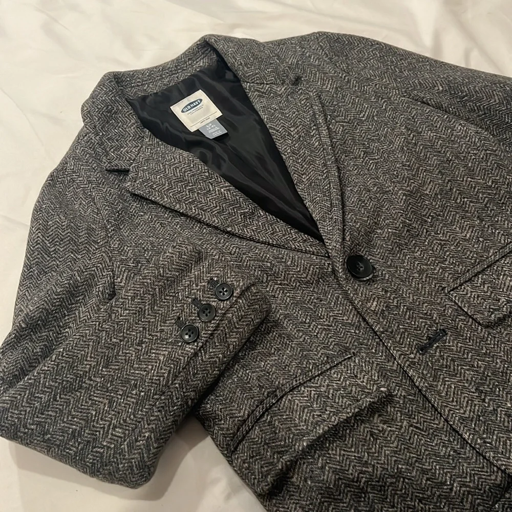 OLD NAVY BOY'S HERRINGBONE SPORTS JACKET - Picture 3 of 3